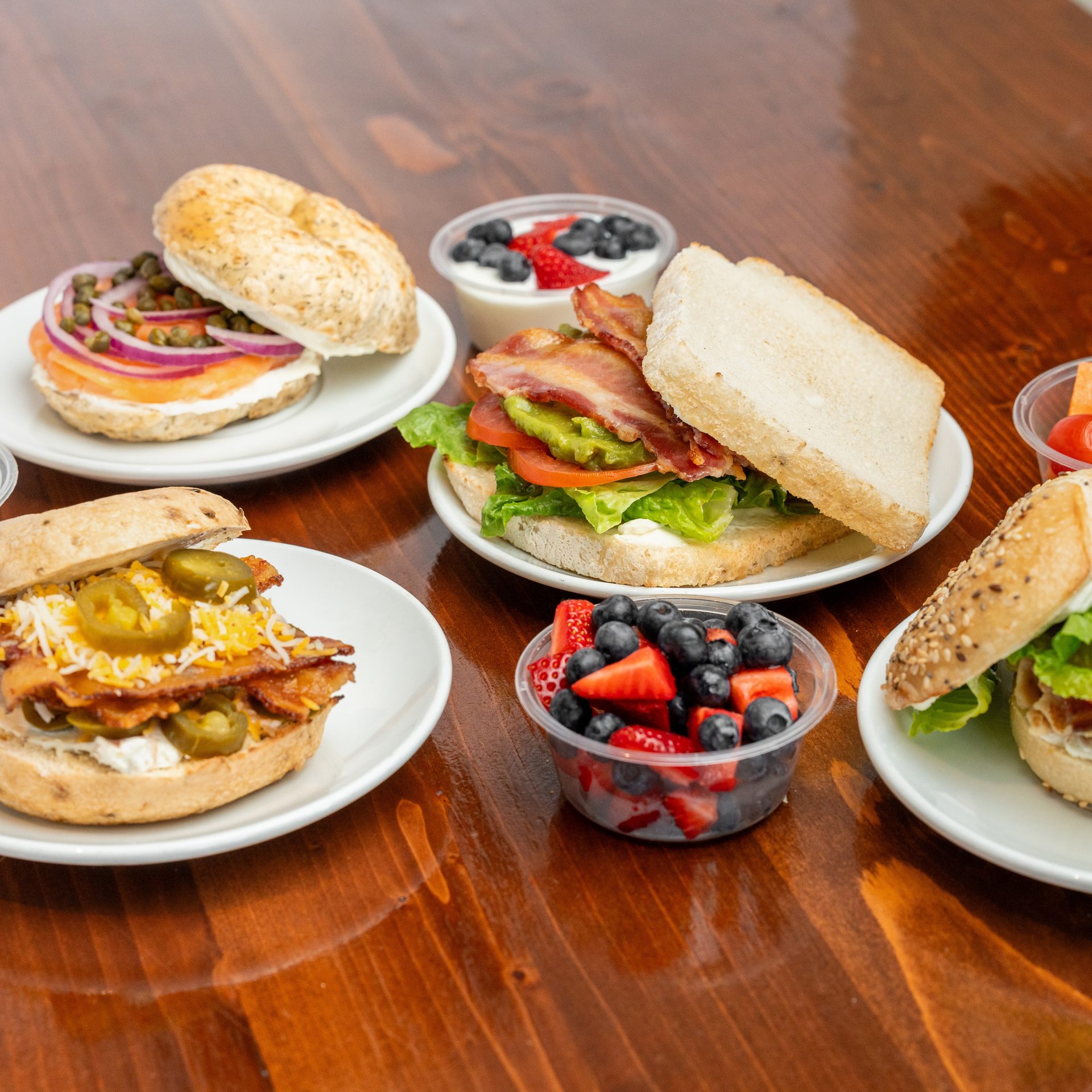 Fresh, hand-rolled New York-style bagels