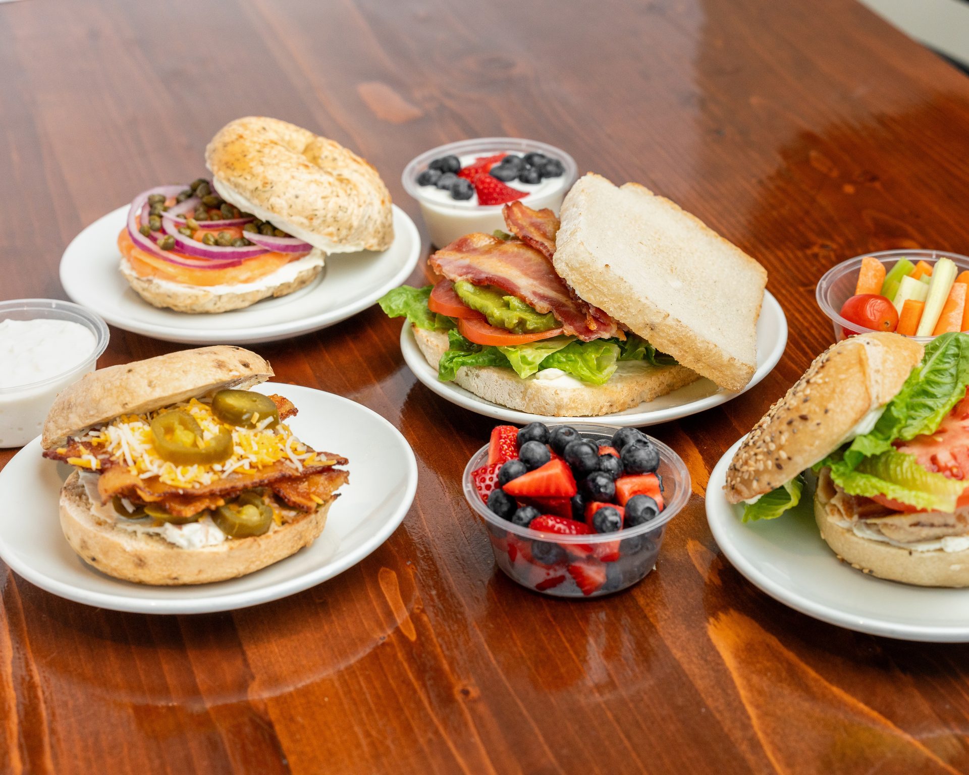 Fresh, hand-rolled New York-style bagels