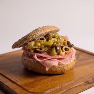Muffuletta Bagel