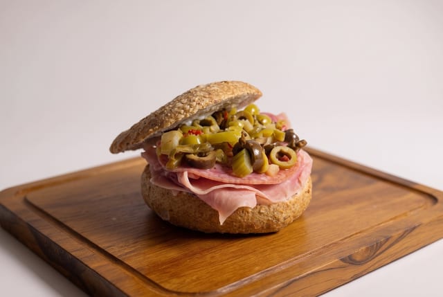 Muffuletta Bagel.