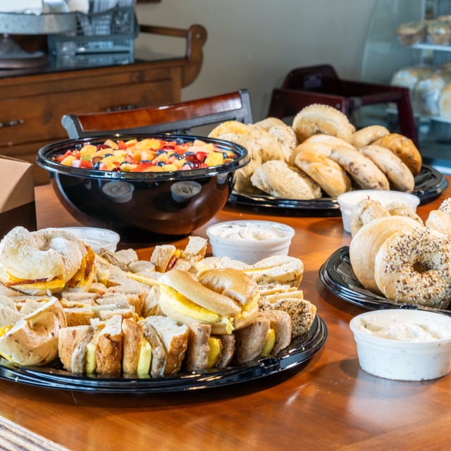 Bakers Haus Bagel Bar — 24 Bagels & Fruit.