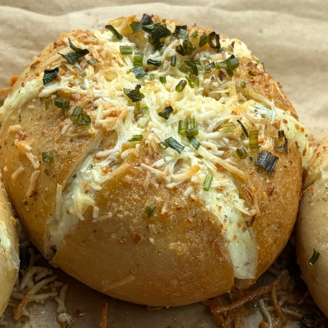 Garlic Butter Stuffed Bagels.